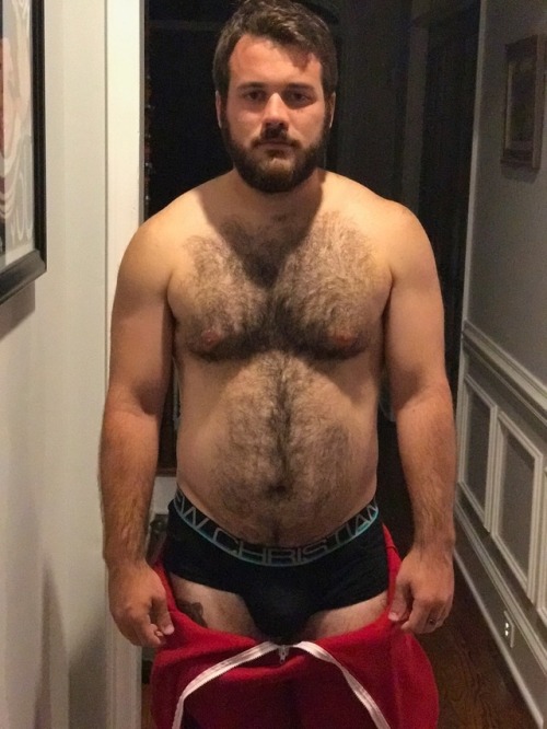 ruggerwolf:  Trying on (and off) the new onesies