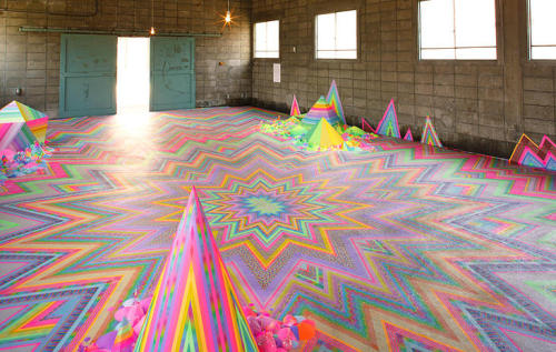 coolthingoftheday:  Artist Tanya Schultz creates colorful works of art using sugar and candy. [x]