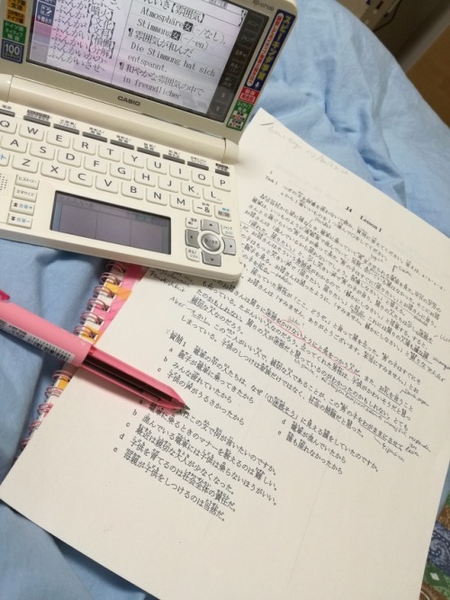 ilostmyheartintokyo: Homework for japanese reading classes tomorrow. I need to start earlier…