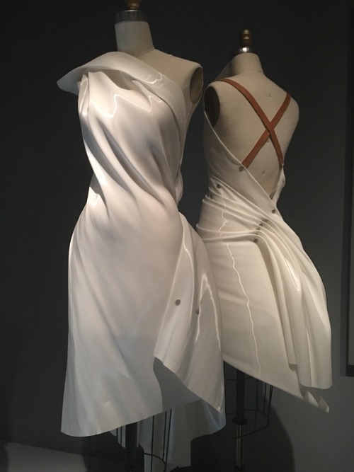 997:  Colombe dress (wall mounted and dressed) Issey MiyakeSpring/Summer 1991