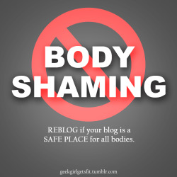 imthewritersway:  NO to BODY SHAMING 