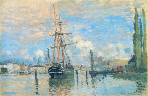 The Seine at Rouen, 1872, Claude Monet