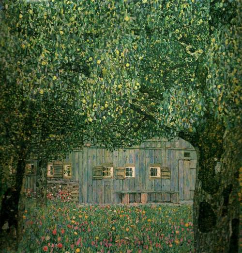 Porn paintingispoetry:  Gustav Klimt, Farmhouse photos