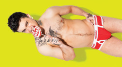 men-in-underwear:  Rainbow Jake BassSUBMIT