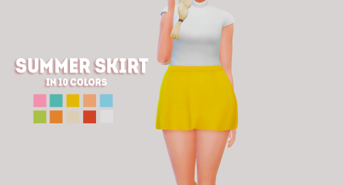 [ts4] Summer Skirt - Recolors
