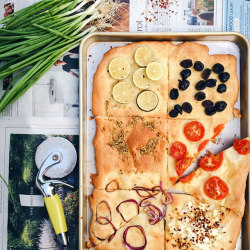 delectabledelight:   	My very first #focaccia 😋 #WHPcolorfulcooking by Tusha K.    