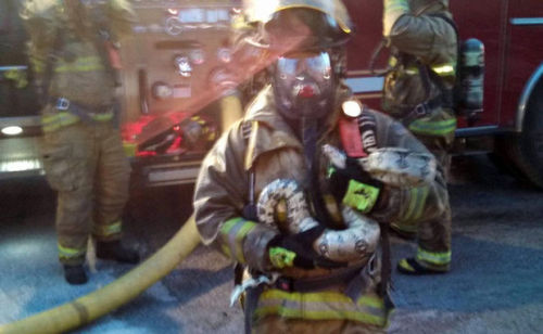 adorablesnakes: Firefighter who rescued 6-foot python*: ‘I would do it for any creature’