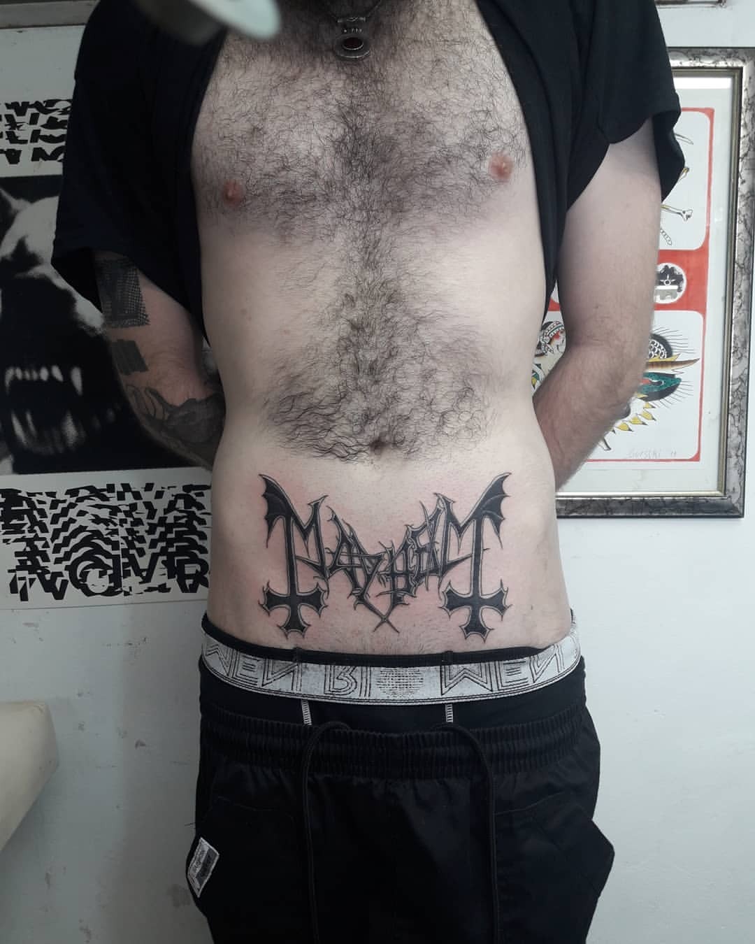 Black metal tattoos