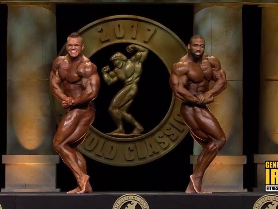 Dallas McCarver and Cedric McMillian - Prejudging for the Arnold 2017 Open.
