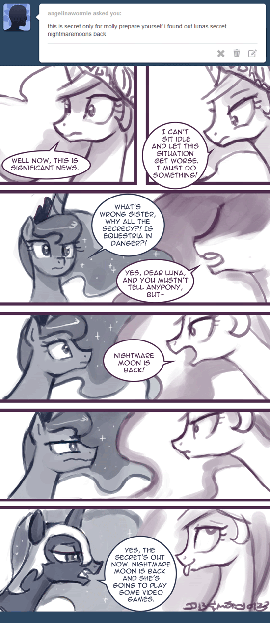 askprincessmolestia:  Ask Princess Molestia #361  &gt;w&lt;