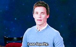 sirredmayne:Eddie Redmayne is a Hufflepuff PSA