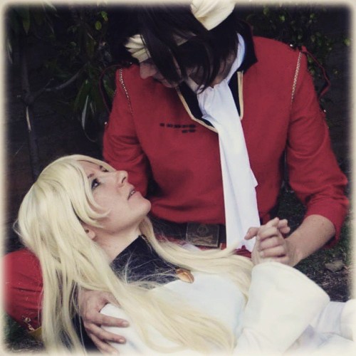 Ohh the feels ;-; Harlock and Maya from &lsquo;Arcadia of my youth&rsquo; in #Olamot2015 #Ha