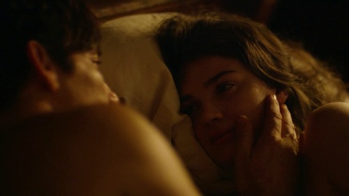 cinelander:  Clive Owen & Eve Hewson  The Knick (1x08) - Working Late a Lot 