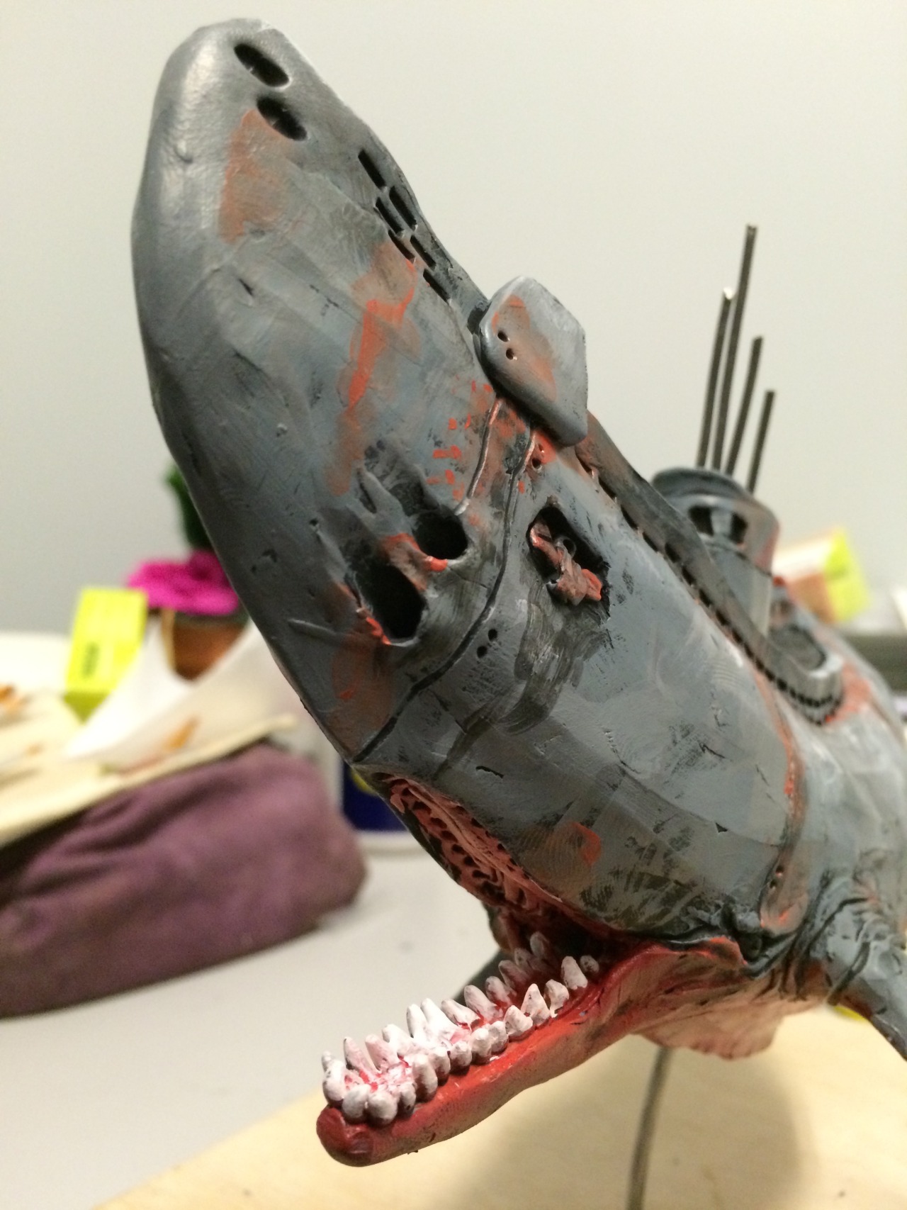pythosart:  Sculpture for one of my classes. This is the same project these drawings
