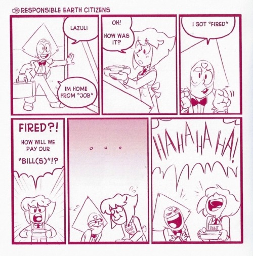 as-warm-as-choco: “Responsible Earth Citizens” (page 6-7) My favorite pages from Steven 