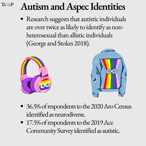 Its Autism Acceptance Month - many people in the aro and ace communities are neurodivergent in some 