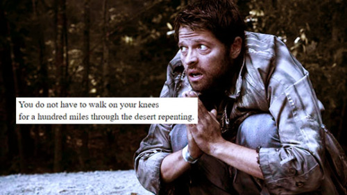 dykeclairenovak:castiel + wild geese by mary oliver (1/?)