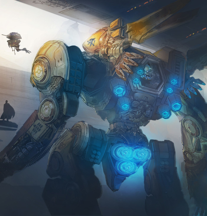 cyberclays:   Mech Bay  - by  Lim Shin  