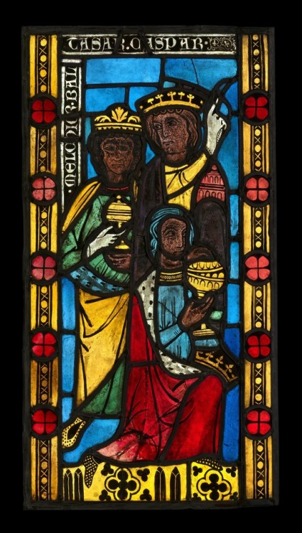 met-cloisters: The Adoration of the Magi, The CloistersMedium: Pot-metal glass and vitreous paintThe