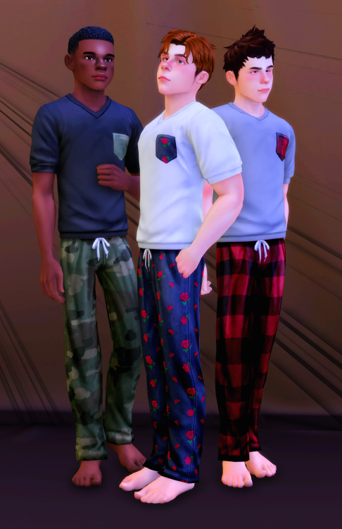 Pillow Talk Pjs Set (BGC)BGC MeshMasc frame - Teen to Elder33 swatchesFull-body outfitPatterns: @mii