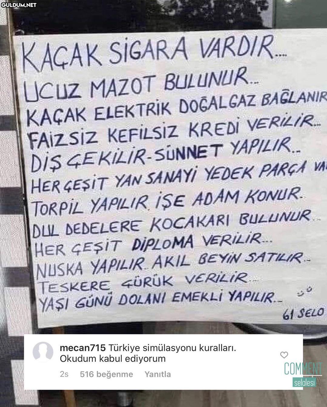 comment şelalesi 7929...