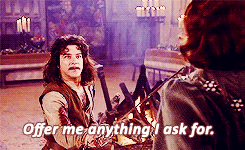 lockelamorashasmoved-blog:  “Hello, my name is Inigo Montoya. You killed my father.  Prepare to die!”“Stop saying that!” 