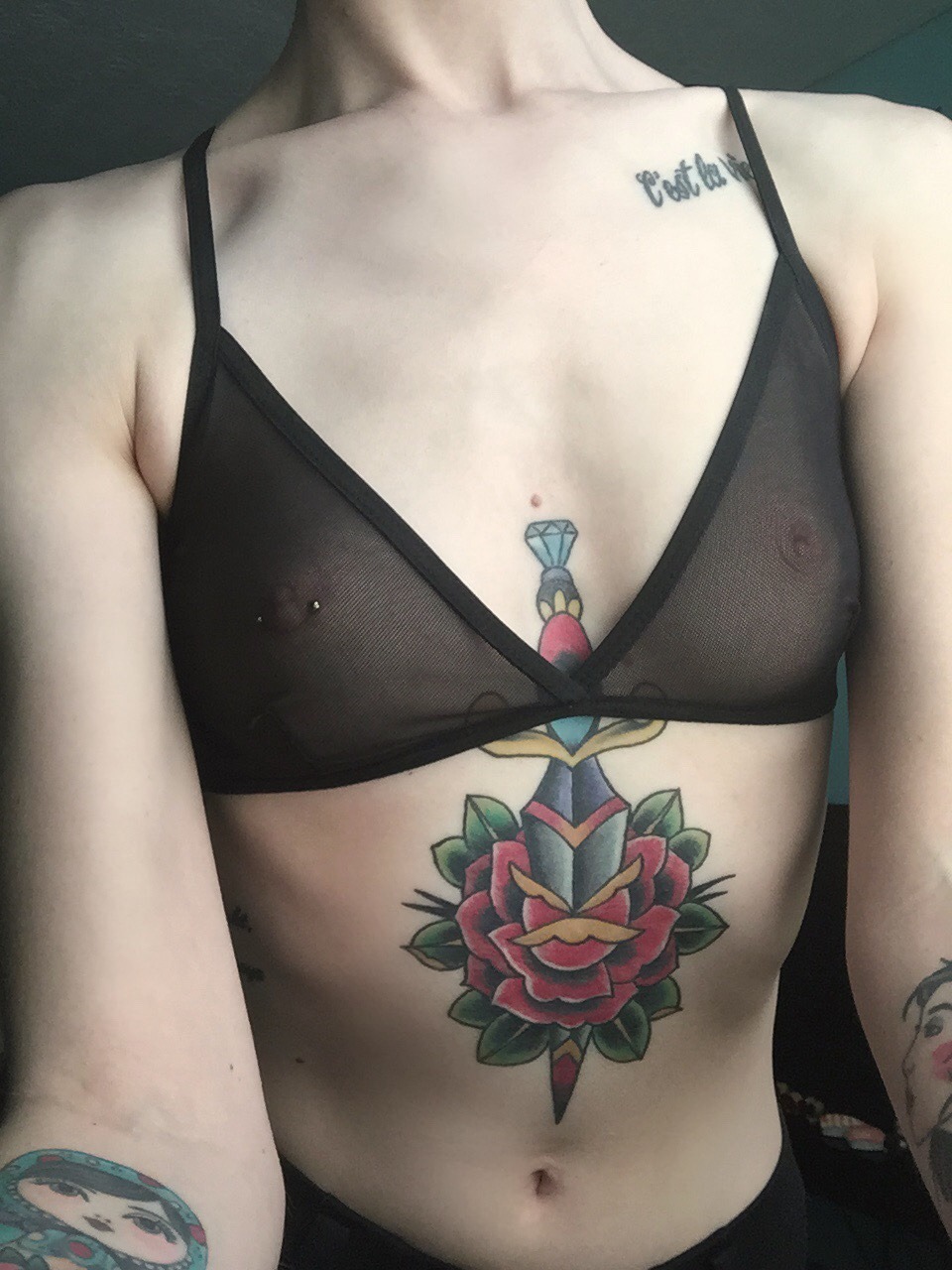 gypsyrose27:  This bra smooshes my nipples haha