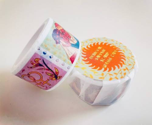  Medieval Sapphic Stamp Washi Tape // tiffbaxtershop