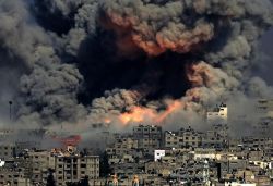 ahmdrajabi:  New photo from Gaza today looks like actual hell on earth.