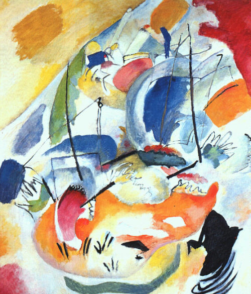 artist-kandinsky: Improvisation 31 (Sea Battle), 1913, Wassily KandinskyMedium: oil,canvas