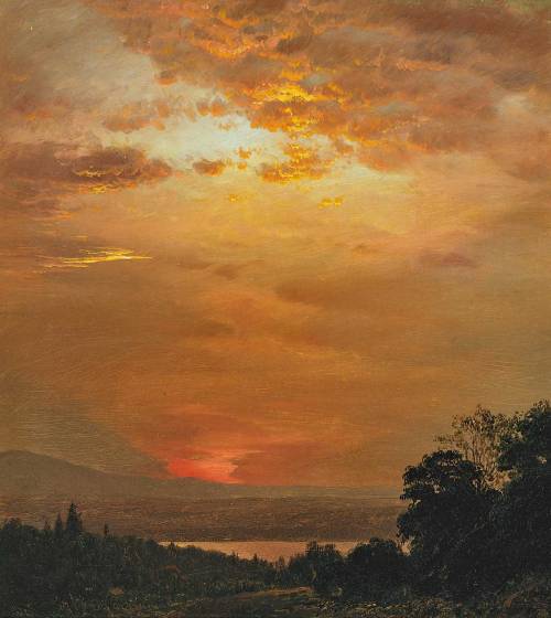 fuckinwastefuluniverse:Looking West from Olana, 1864, Frederic Edwin Church