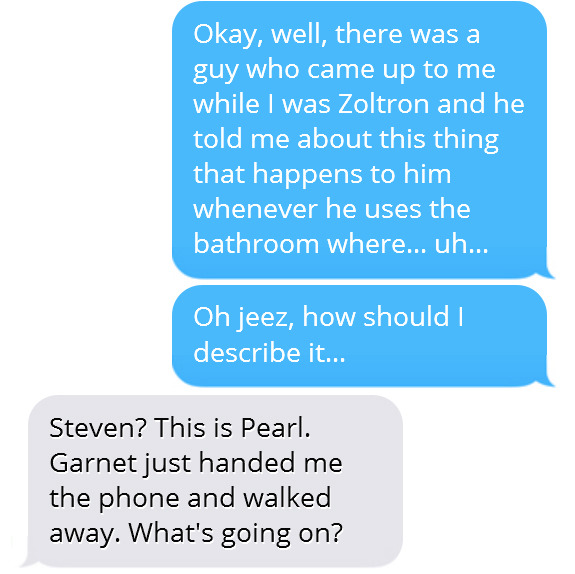 I know Steven referred that man to a doctor but I like to think that when he first