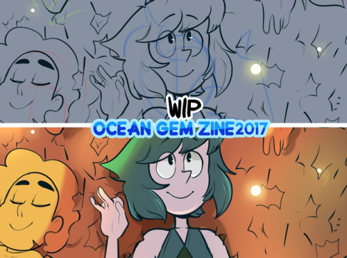 oceangemzine2017: ( This water-coloring Lapis above was also drawn by one of our super sweet contrib