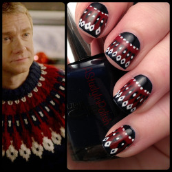 astudyinpolish:  Christmas sweater nails