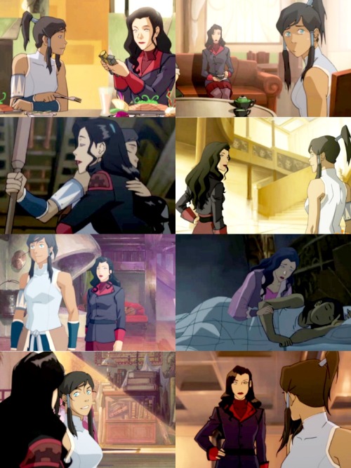 getdaftgetpunk:  Korrasami Week: Day Five- Home (this is really just a domestic au)  love it! <3 <3 <3 