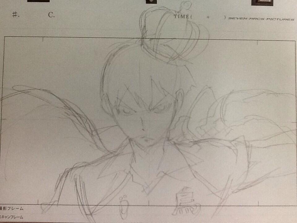 yoshi-x2:  Kageyama drawing progress by Katsuya Kikuchi. 