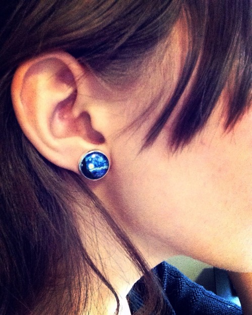 Starry night earrings