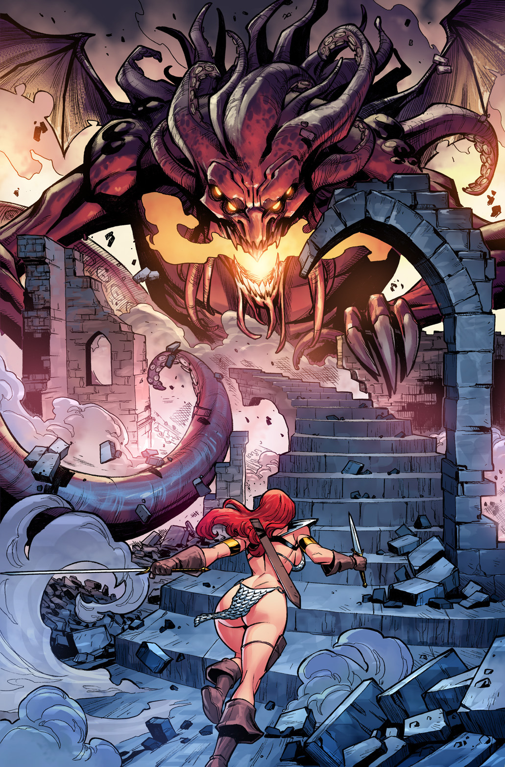 Heeey! Dynamite went back to the basics with Red Sonja.Remember last year that Gail