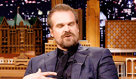 davidharboursource:  ‏@DavidKHarbour: I demand the stranger things 8 bit video game release.  Morning.  Police station.  Hopper vs. Flo.  Ready.  FIGHT! 