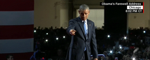 yahooentertainment: President Obama takes the stage for his farewell address 