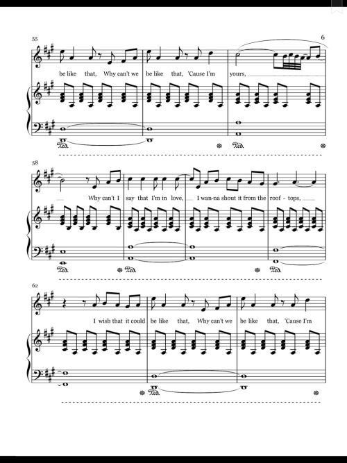 Secret Love Song - Little Mix ft. Jason Derulo (Piano Sheet)