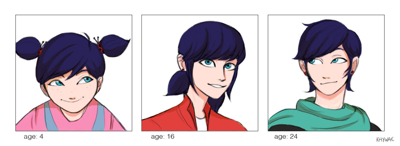 khywae:  Miraculous characters through the ages ☆(Alya and Nino are next!)