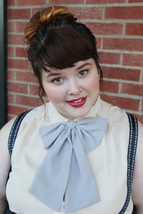 afatfox:blouse ~ modcloth (4x)skirt ~ modcloth (4x)socks ~ sockdreamsshoes ~ journeys bowtie ~ asosp