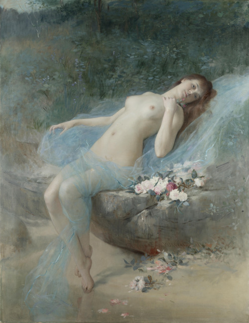 Vlaho Bukovac: Reclining Nude, 1887.
