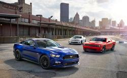 americanmusclepower:  2015 Ford Mustang GT VS Dodge Challenger RT Read full article here