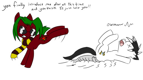 taboopony:  Ok… it might be time to calm down now  Ack! x__X That was uncalled for D:< What a jerk!