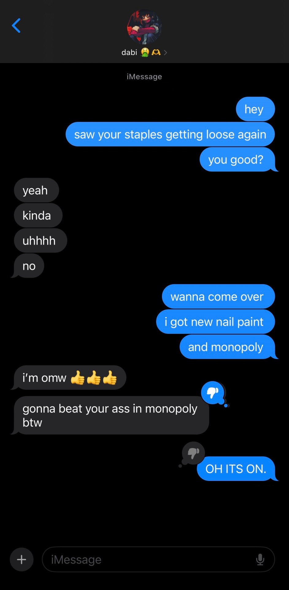  HEADCANNONS + TEXTS WITH HIM AS YOUR BOYFRIEND . . .