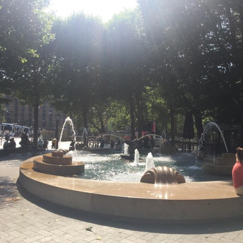 I know I’ve shown this fountain before, but I love watching it sparkle in the sunlight! #leids