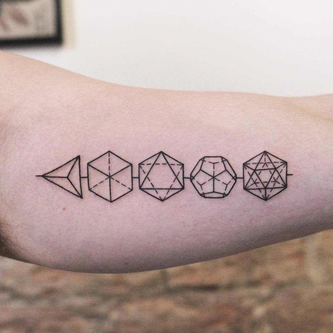 Platonic solid platonicsolid tattoo geometric geometrictattoo   Geometric tattoo Tattoos Geometric