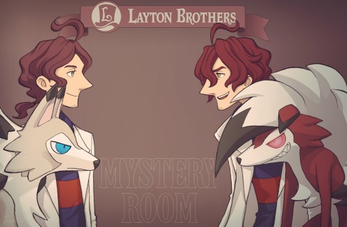 tousledot: Finally some mystery room (& pokemon sunmoon) fanart Moon lycan suits him too much, I